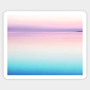 Landscape, Pink sunset, Ombre, Scandinavian art, Modern art, Wall art, Print, Minimalistic, Modern Sticker